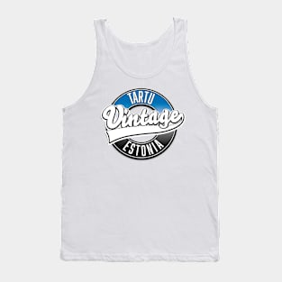 estonia Tartu vintage logo Tank Top